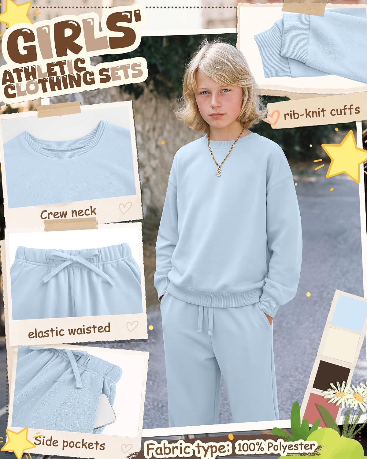 Fall Flirt Set – Girls' Sweatsuit