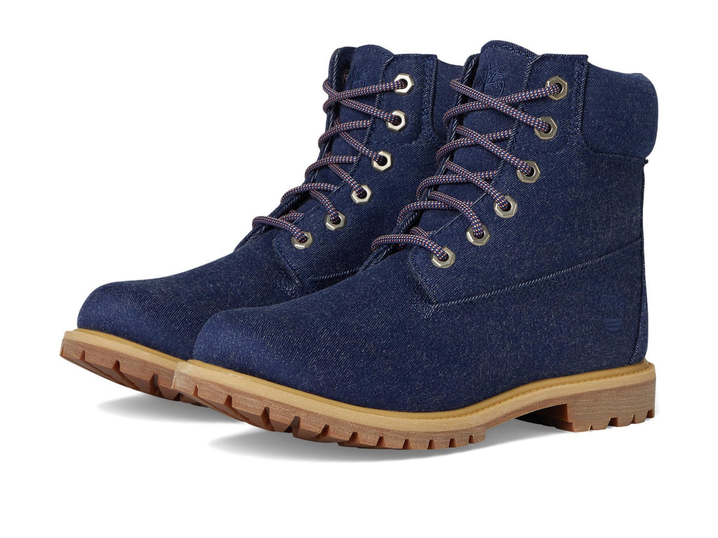 Classic Canvas Queen - Timberland Women's Premium 6-Inch Boot, Dark Blue