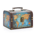 Wooden Treasure Chest Keepsakes Box