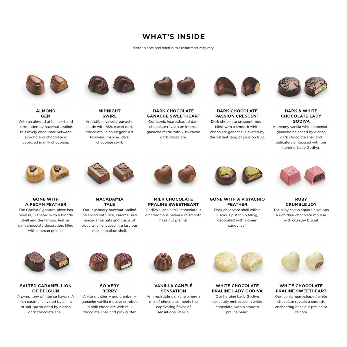 Golden Godiva – Assorted Belgian Gift Box, 15 pc