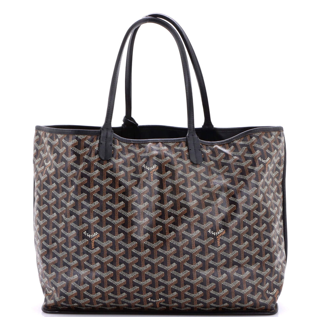 Goyard, Pre-Loved Anjou Reversible Tote Coated Canvas PM, Black