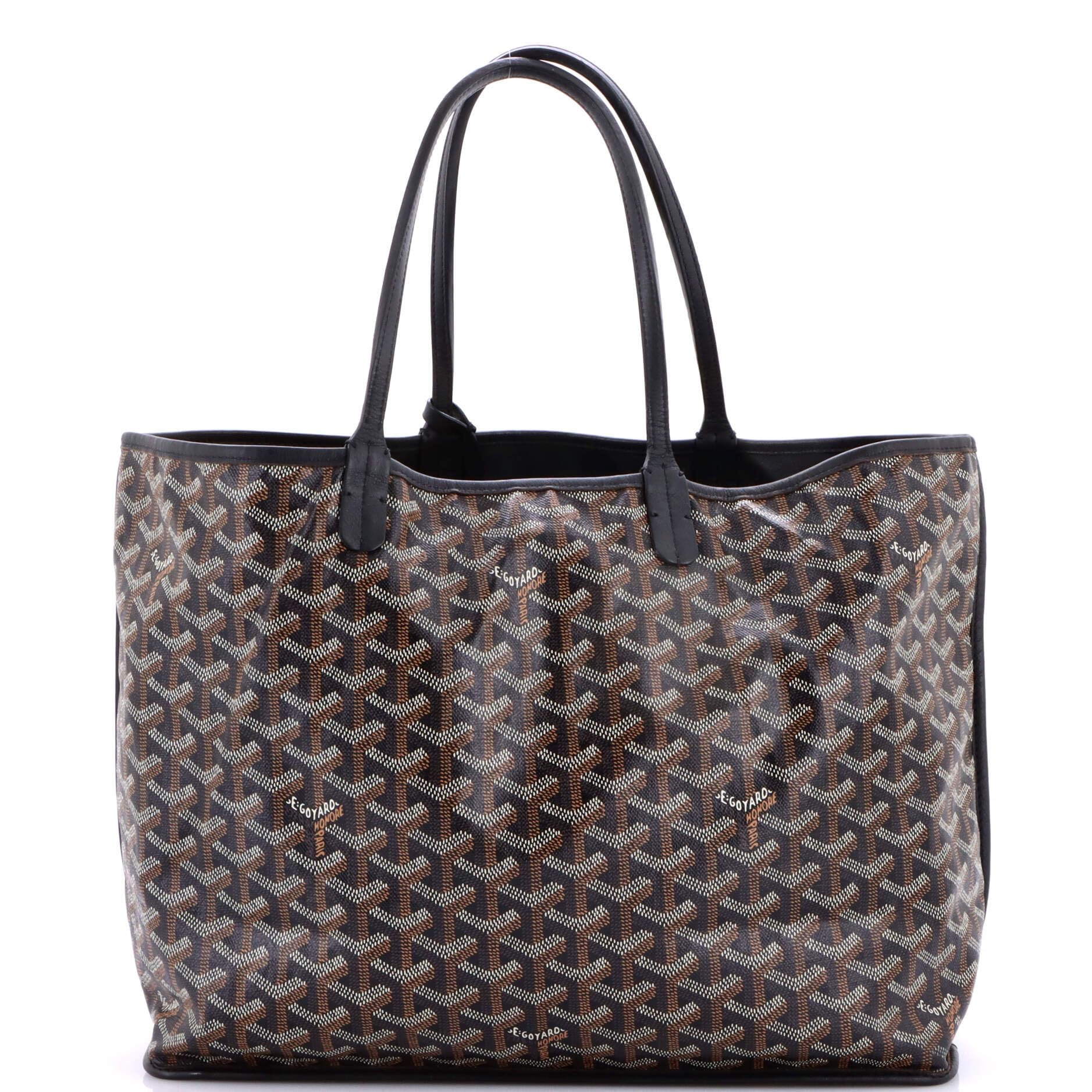Goyard, Pre-Loved Anjou Reversible Tote Coated Canvas PM, Black