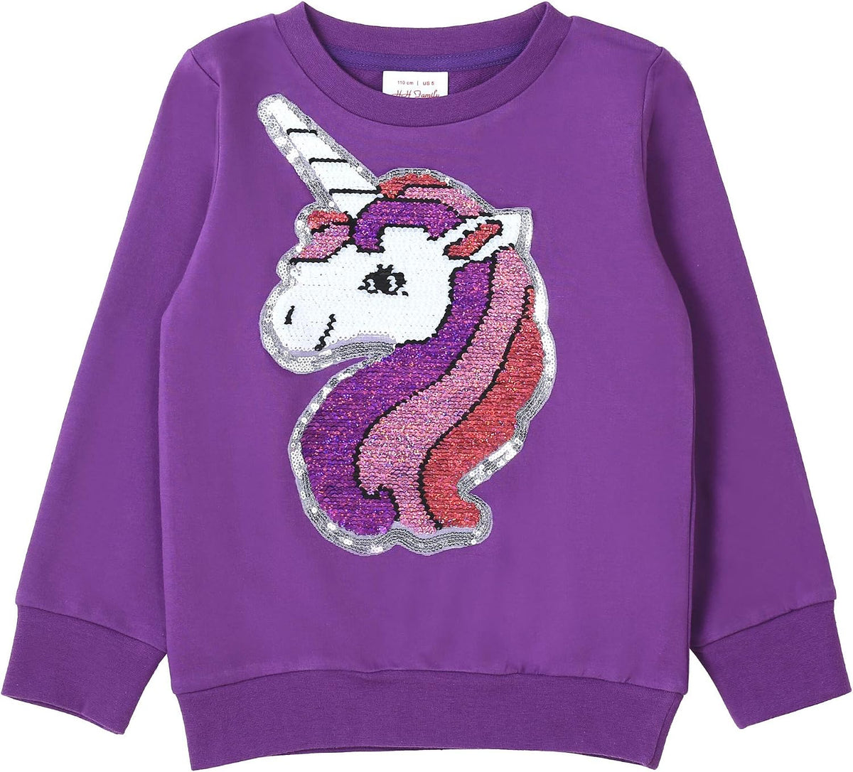 Unicorn Flip – Girls' Sequin Hoodie