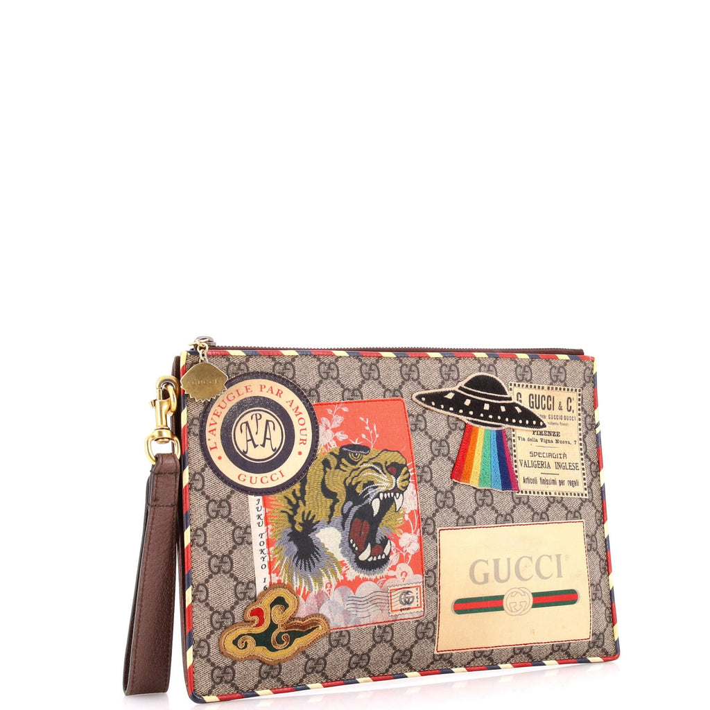 Gucci, Pre-Loved Courrier Pouch, Brown