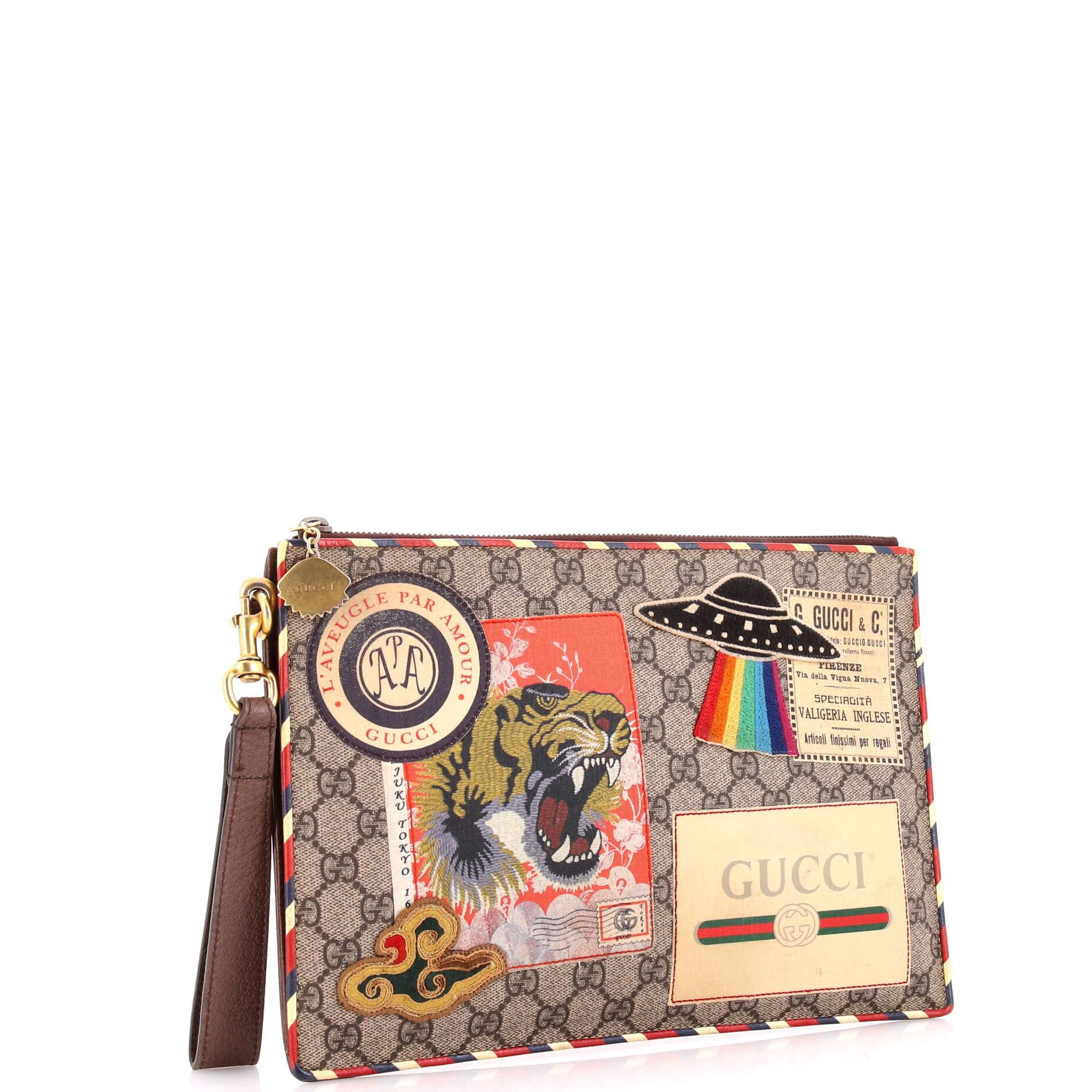 Gucci, Pre-Loved Courrier Pouch, Brown