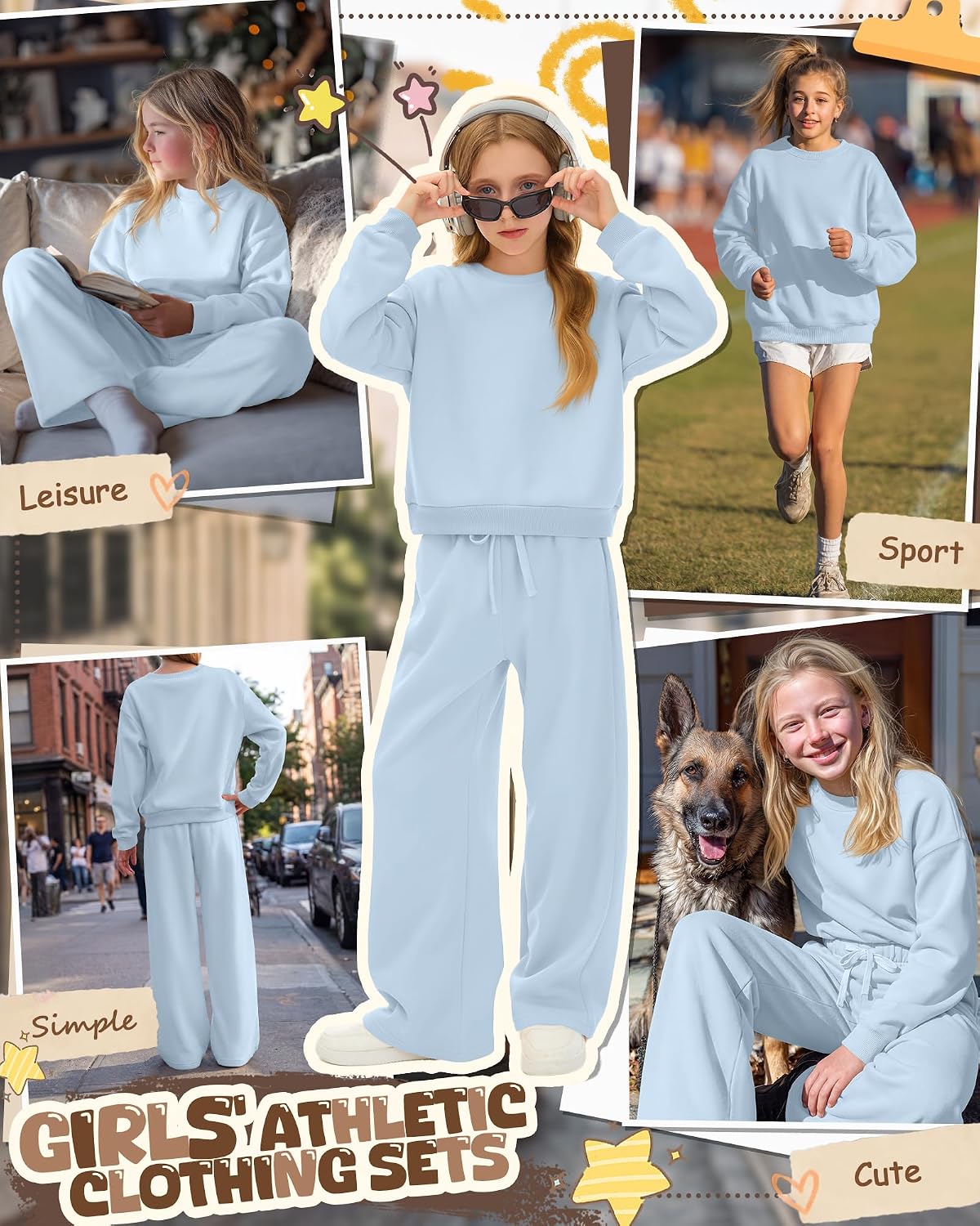 Fall Flirt Set – Girls' Sweatsuit