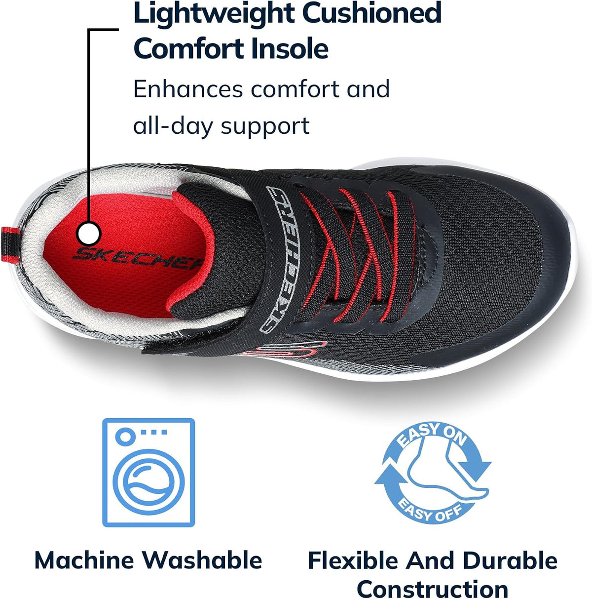 Fast-Feet Zovrix – Skechers Boys' Microspec II