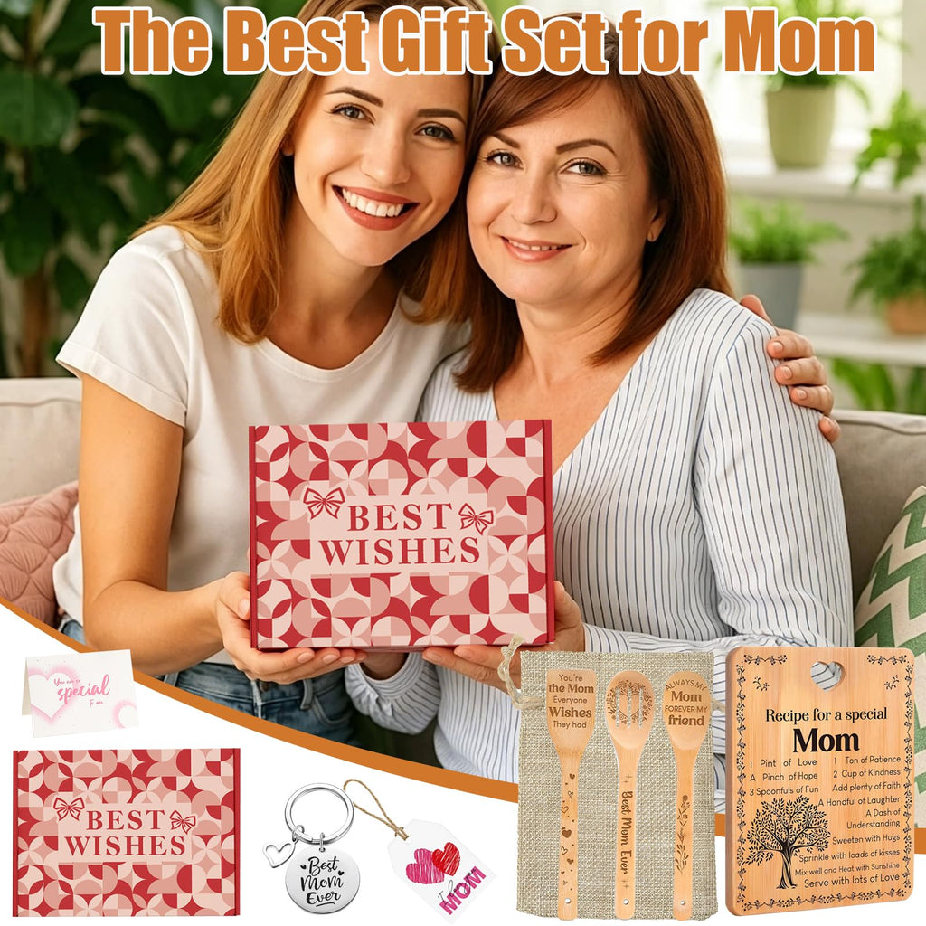 Mom's Recipe Bamboo Cutting Board Set