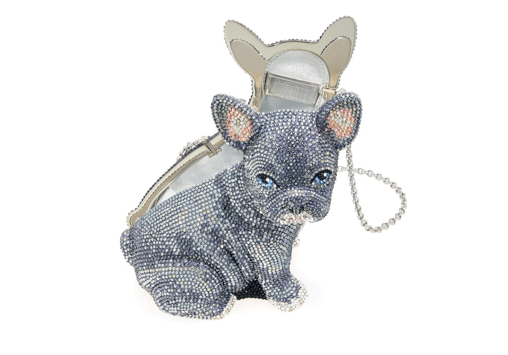 Judith Leiber Couture, French Bulldog Louie, Gray