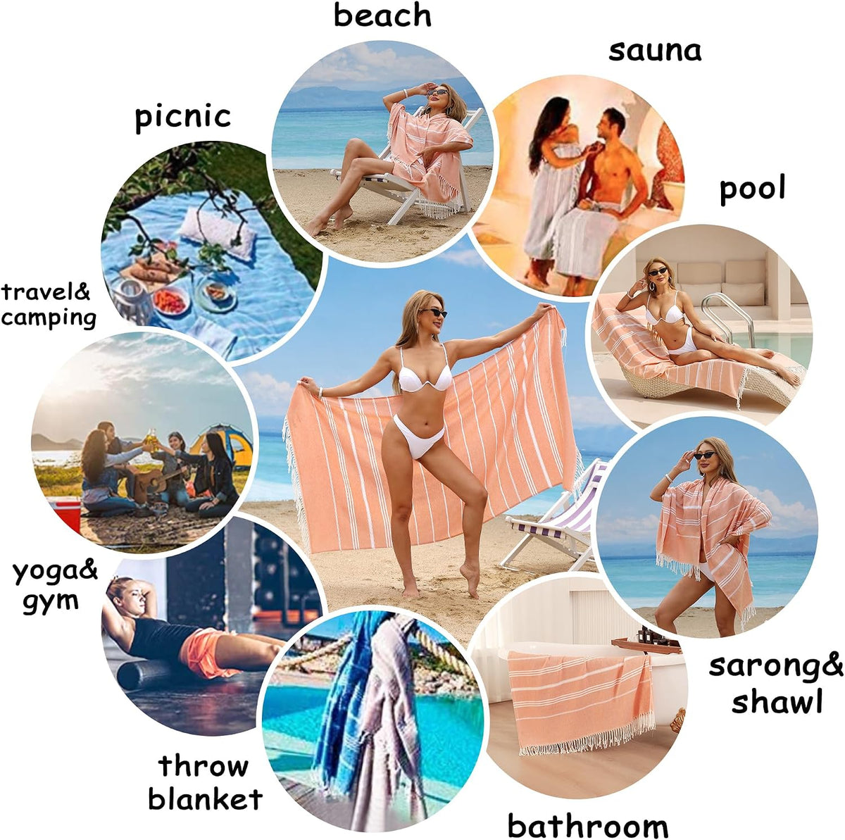 Sand-Free Twin Pack – Oversized Beach Towels