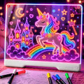 Geokay 16" Rechargeable LED Drawing Board with 9-Color Light Effects