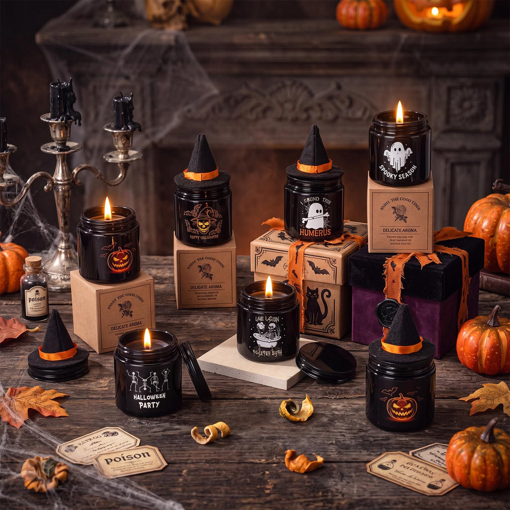 Pumpkin Spice Everything Halloween Candle Set (6)