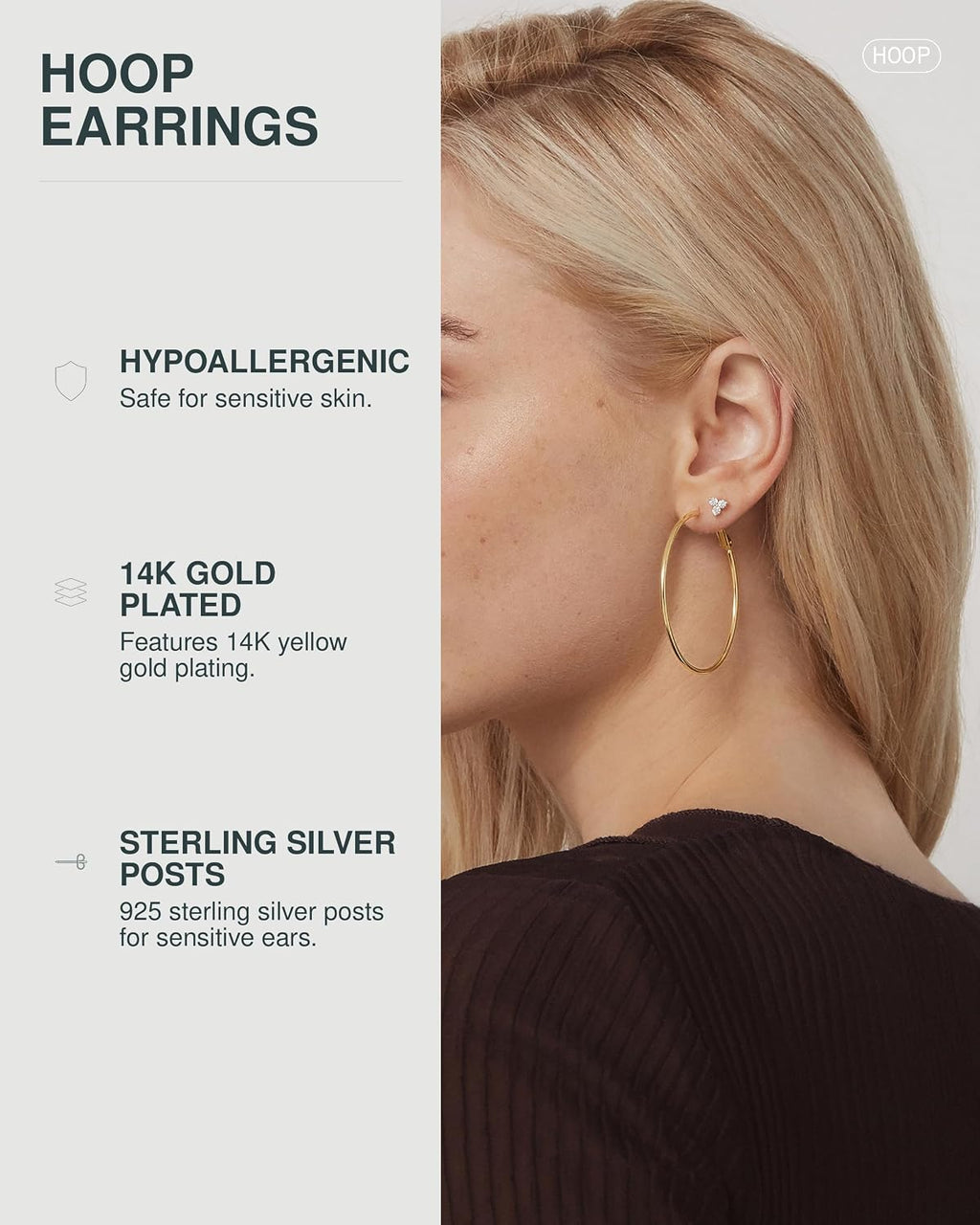 Paddle-Back Perfect – Gold Hoop Earrings