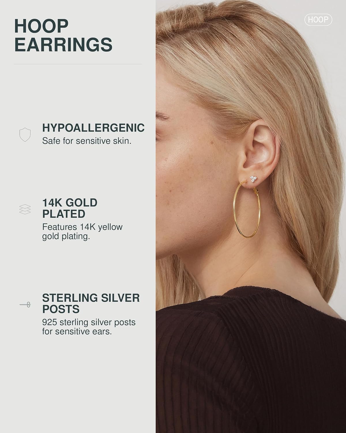 Paddle-Back Perfect – Gold Hoop Earrings