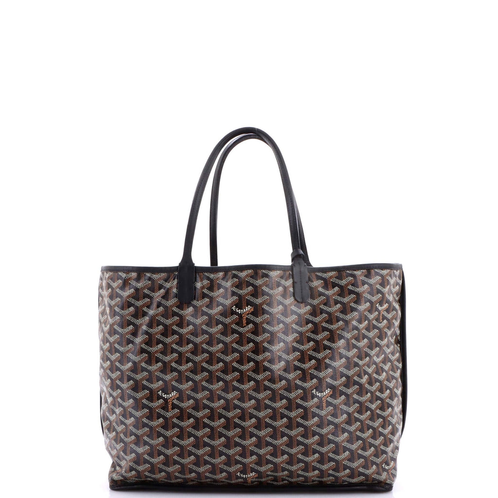 Goyard, Pre-Loved Anjou Reversible Tote Coated Canvas PM, Black