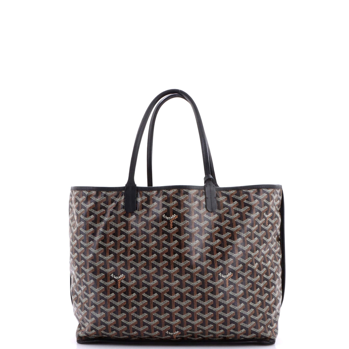 Goyard, Pre-Loved Anjou Reversible Tote Coated Canvas PM, Black