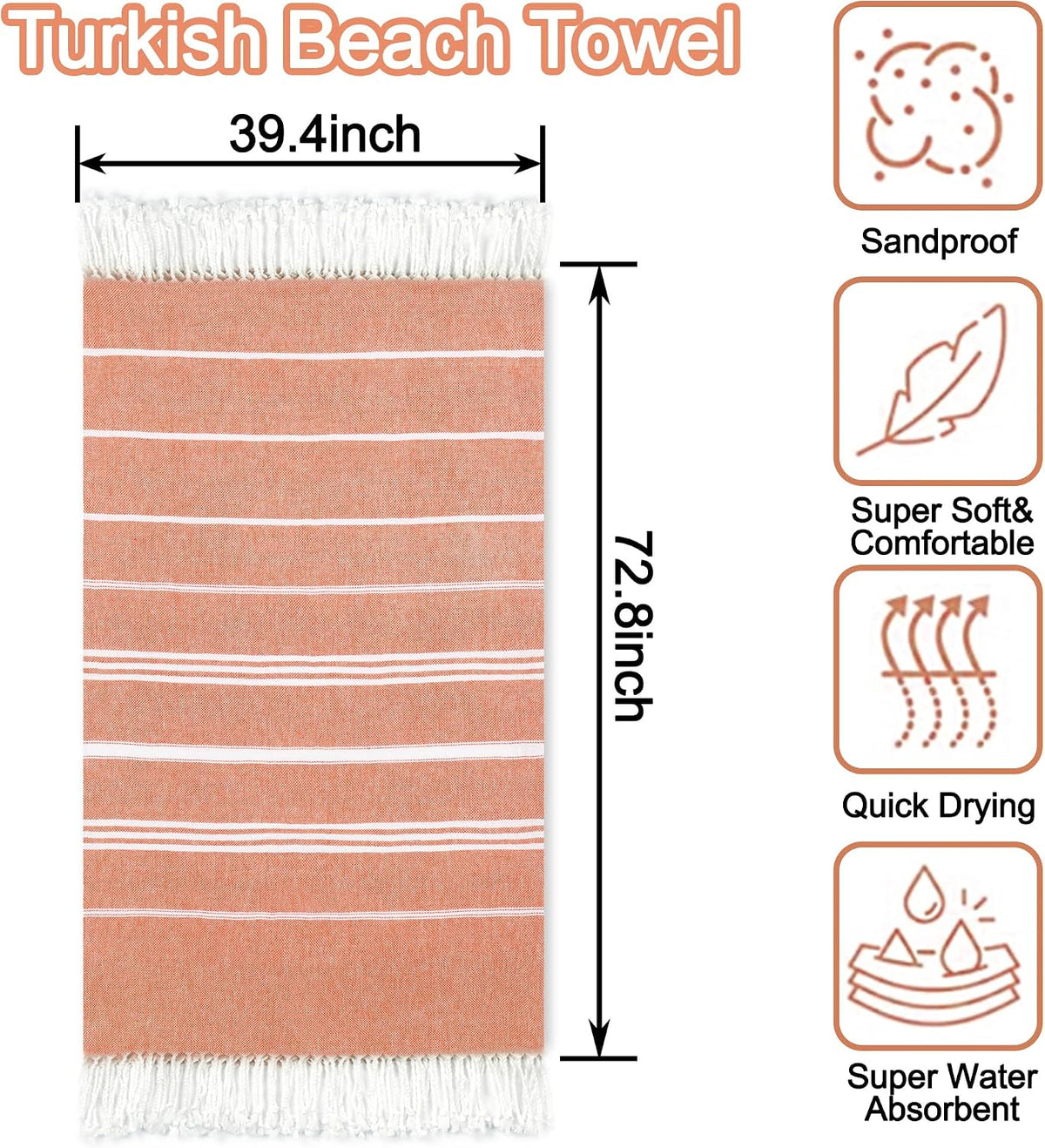 Sand-Free Twin Pack – Oversized Beach Towels