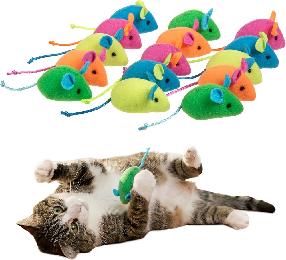 Skitter Critters – Catnip Mice Plush Set
