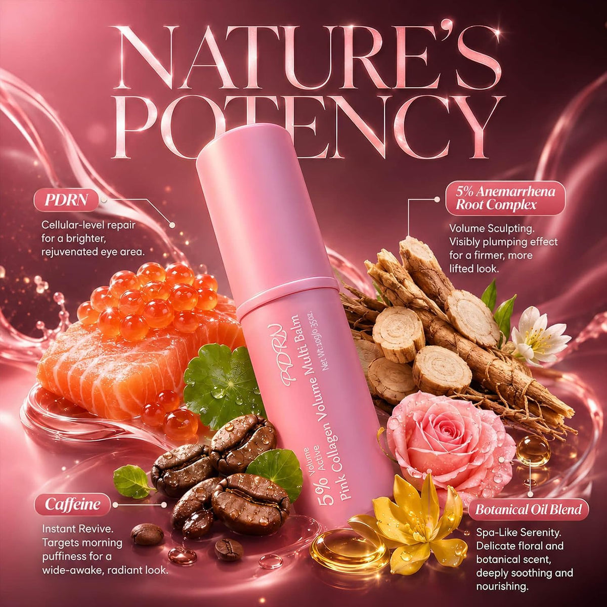 Glow Getter Plumping Xomua Collagen Anti-Aging Multi Balm Stick, 0.35 oz