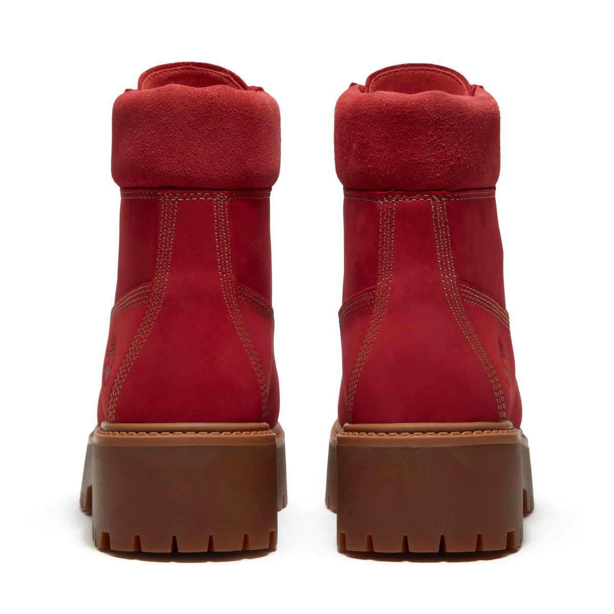 Timberland Women's Stone Street 6 Inch Waterproof Boot, Medium Red Nubuck, 8.5 M US