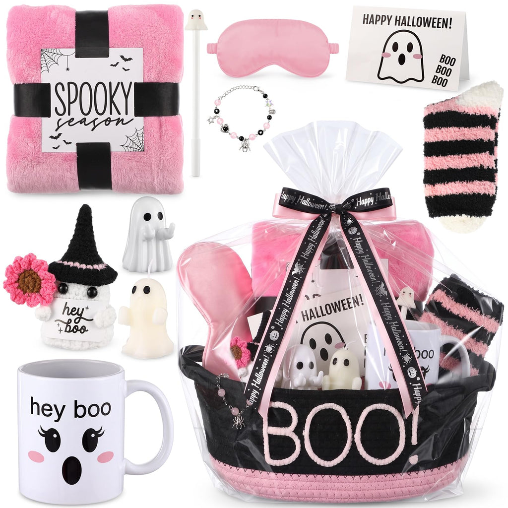 Boo Bag Bonanza - 12-Piece Halloween Boo Gift Basket for Women