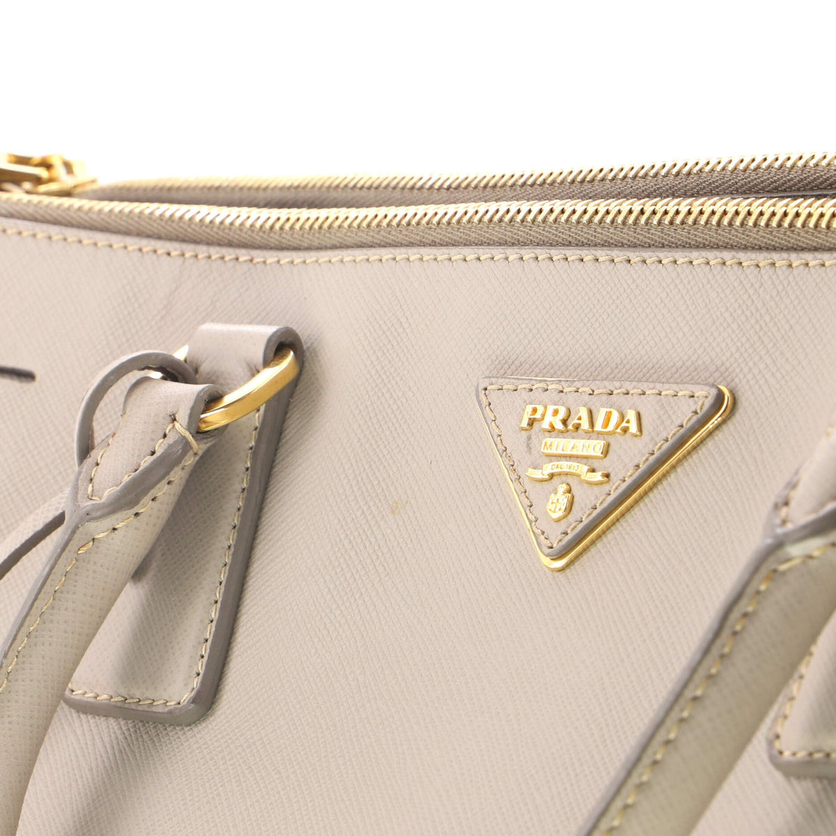 Carry the Icon Luxe Prada Pre-Loved Double Zip Lux Tote XL, Gray