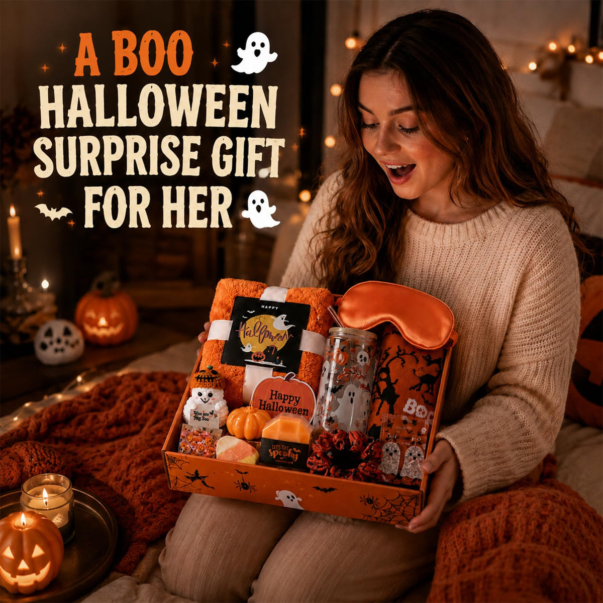 Boo-tiful Surprise - Halloween Boo Basket Stuffers for Women