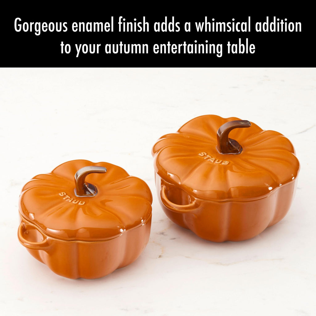 Petite Pumpkin Charm – STAUB Ceramic Pumpkin Cocotte 0.75 qt