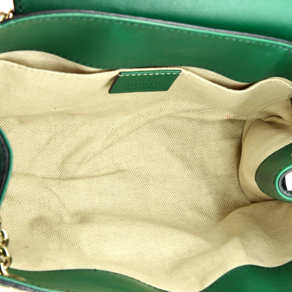 Gucci, Pre-Loved Emily Chain Flap Shoulder Bag Small, Green