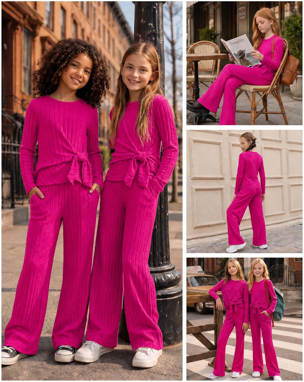 Ribbed & Ready – Teen Girls' Knit Lounge Set