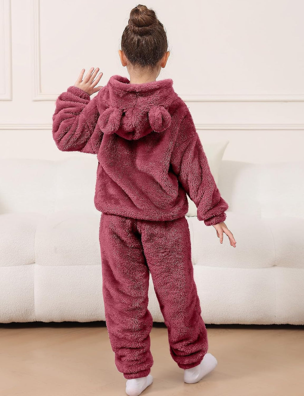Cloud Soft Set – Girls' Fuzzy Fleece Outfit