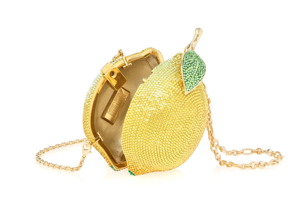 Judith Leiber Couture, Citron Lemon, One Size, Yellow
