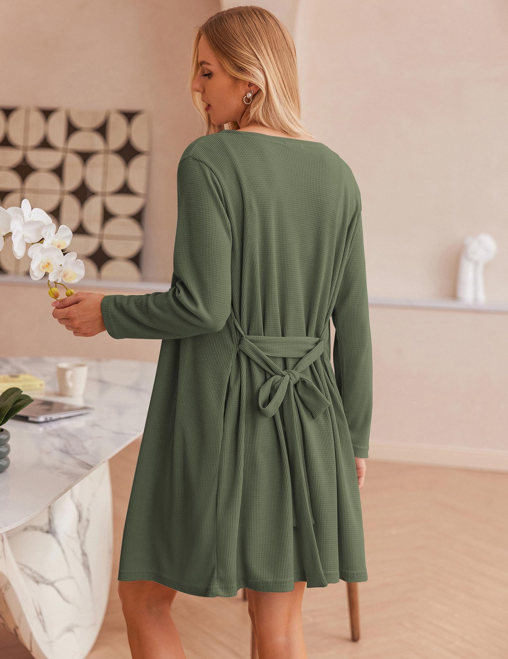 Lounge All Day Cozy 3-Piece Waffle Knit Loungewear Outfit