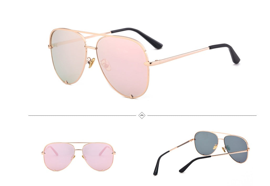 Personalized avant-garde aviator glasses
