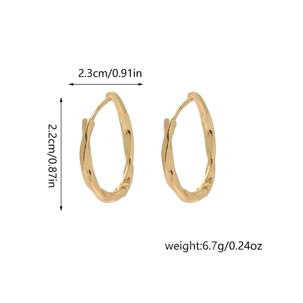 2025 New Style Silver Simple Plain Hoop Earrings For Women, Commuter Earrings With A Light Luxury And High-End Feel, Hoop Ear Studs