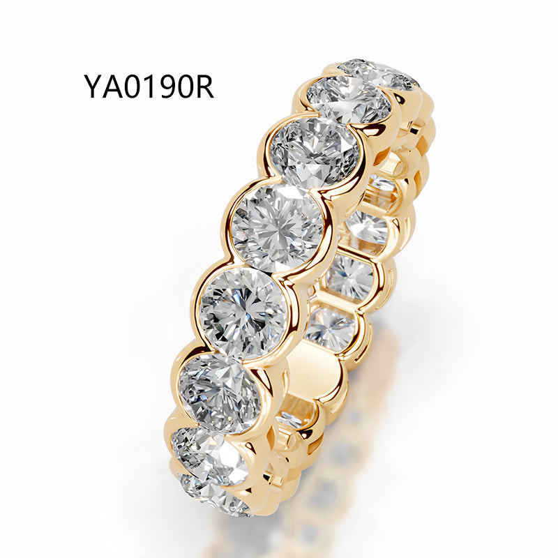 Fully Paved Moissanite Stackable Ring