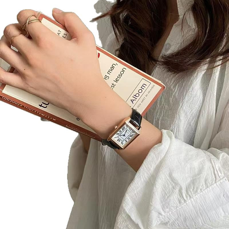 Classic, Popular Square Watchsimple And Versatile For Women