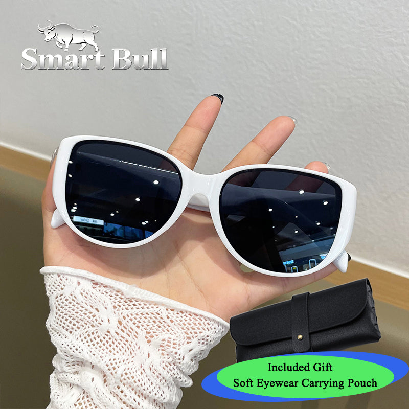 Large Frame Cat-eye Sunglasses, Fashionable And Slimming Sunglasses, Protect Against UV Rays During Outdoor Activities, Simple And Trendy Frame Design, Multiple Color Options Available, Free Portable