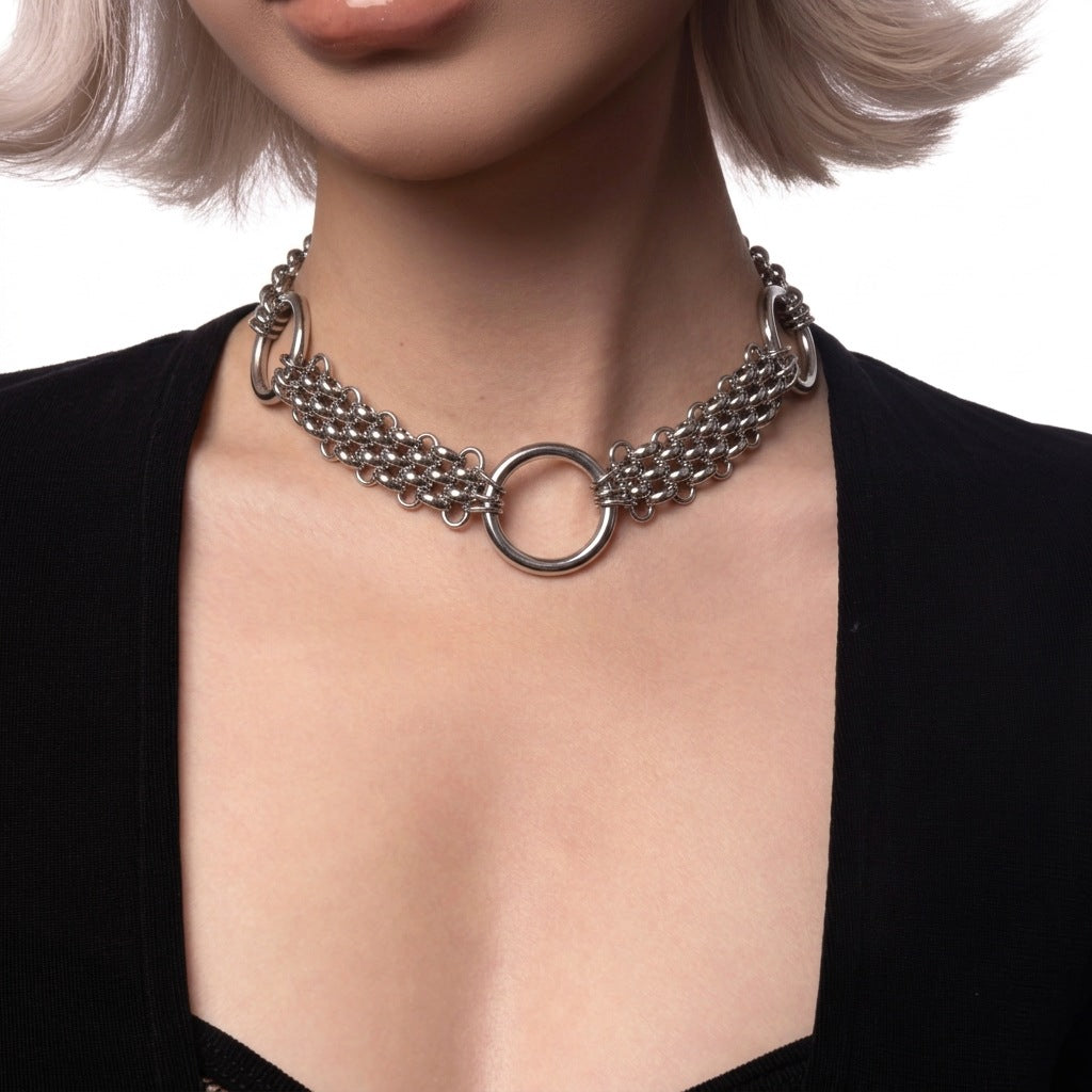 Hoop Titanium Steel Necklace For Men And Women