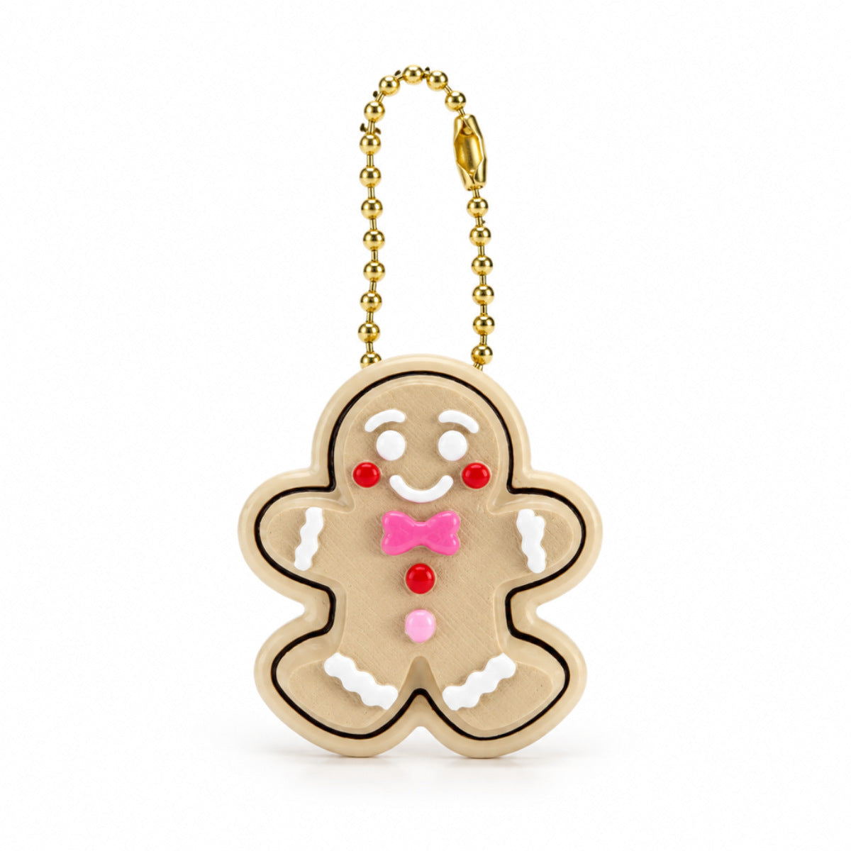 3D-printed Gingerbread Man Pendant Christmas Tree Ornament Creative Indoor Christmas Decoration Keychain