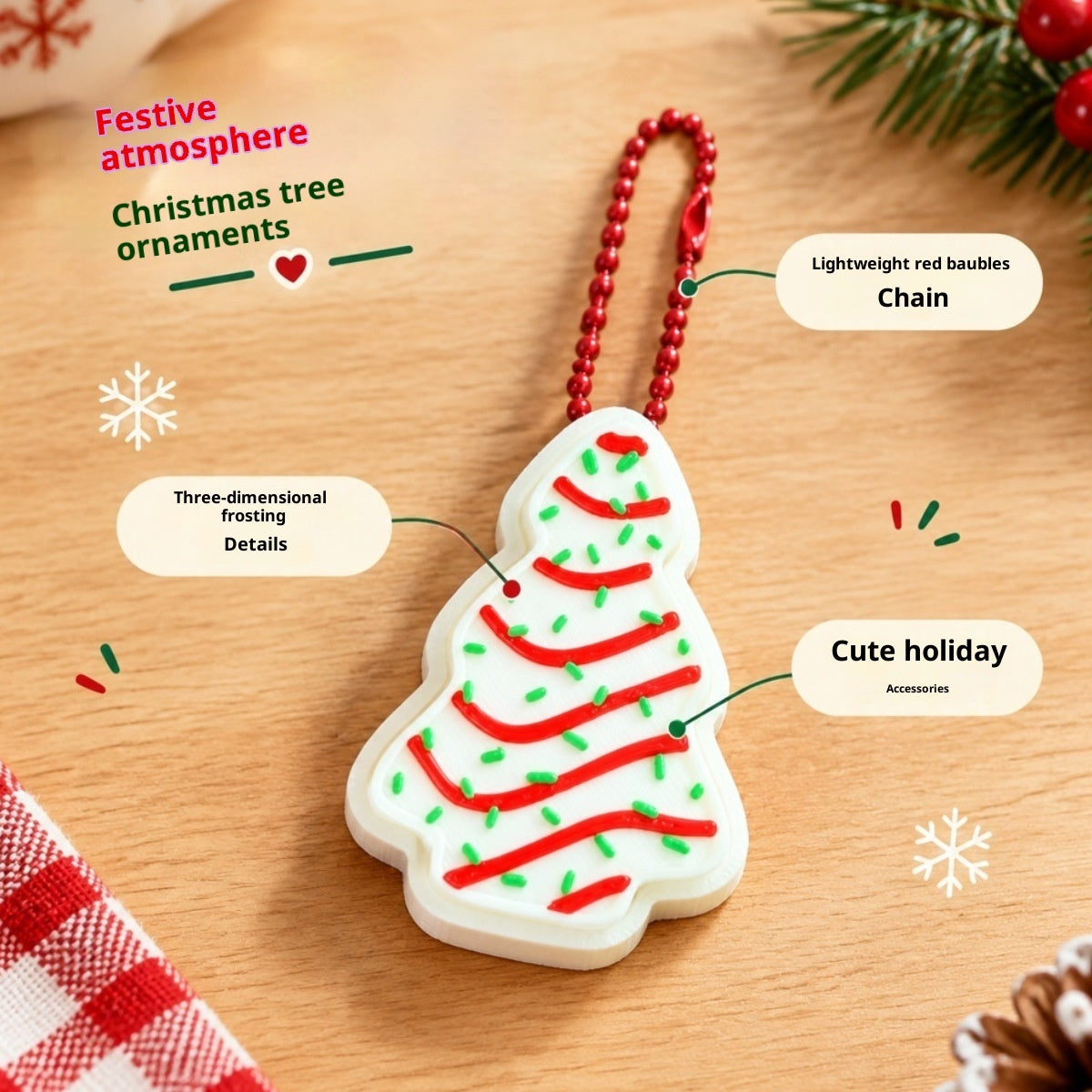 Christmas Desk Decoration Keychain
