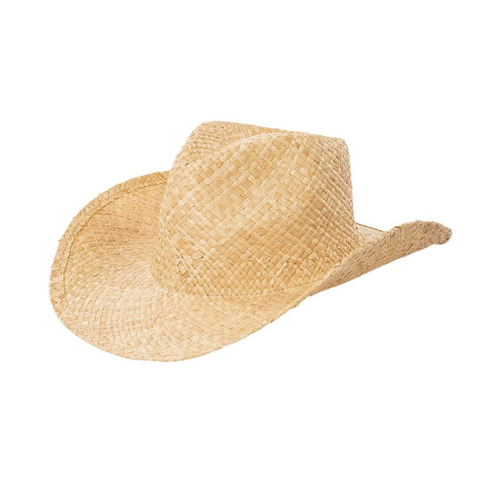 Hand-knitted Openwork Raffia Sun Hat For Men And Women