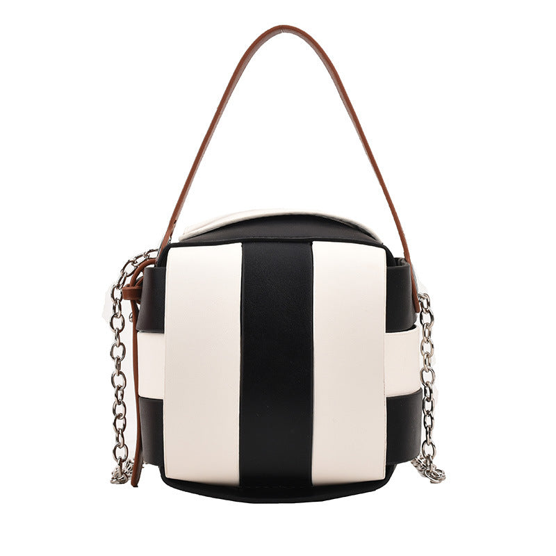 Leather Handbags For Women Vintage Spliced Fashionable