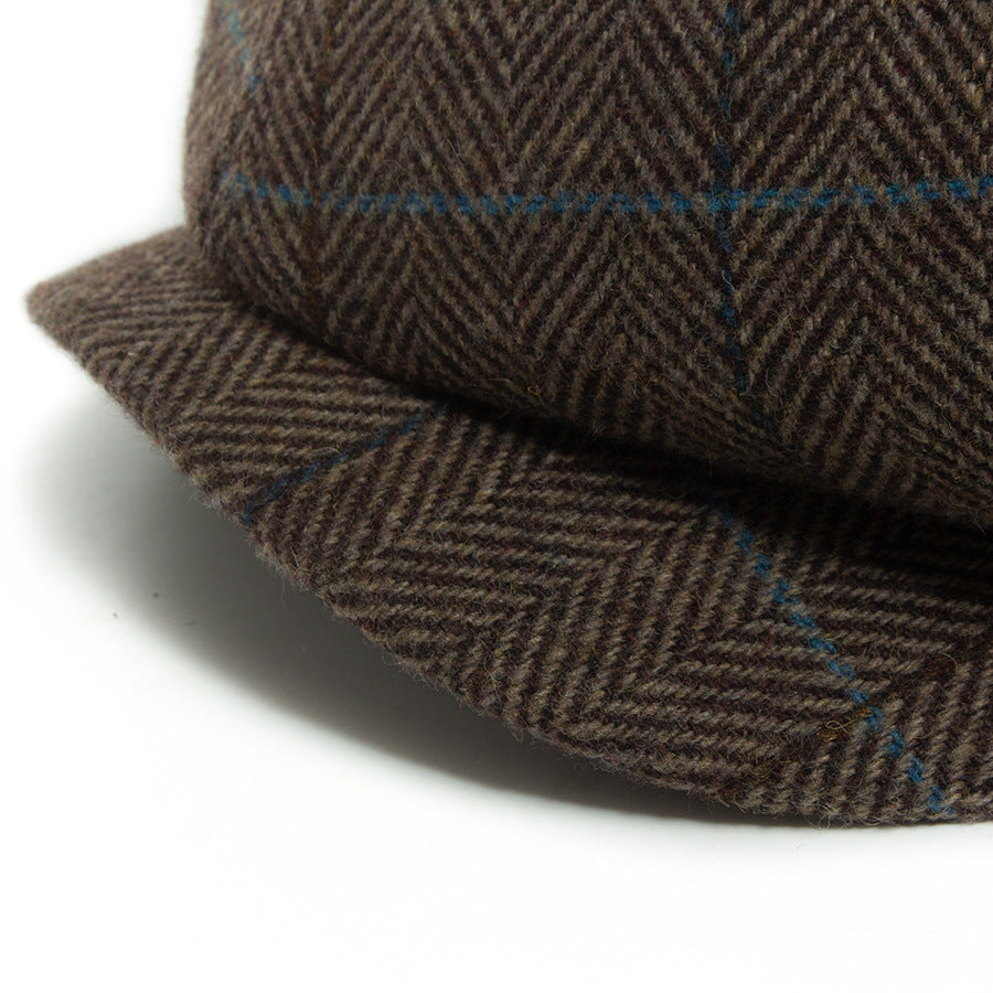 Women's Retro Wool Octagonal Cap