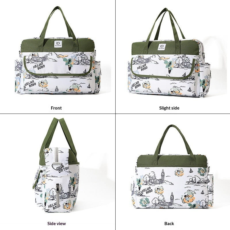 Fashionable Large-Capacity Handheld Mommy Bag