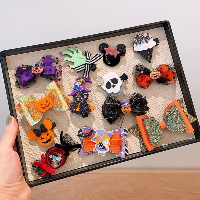 Halloween Children's Hair Accessories Pumpkin Ghost Funny Handmade Hair Clips