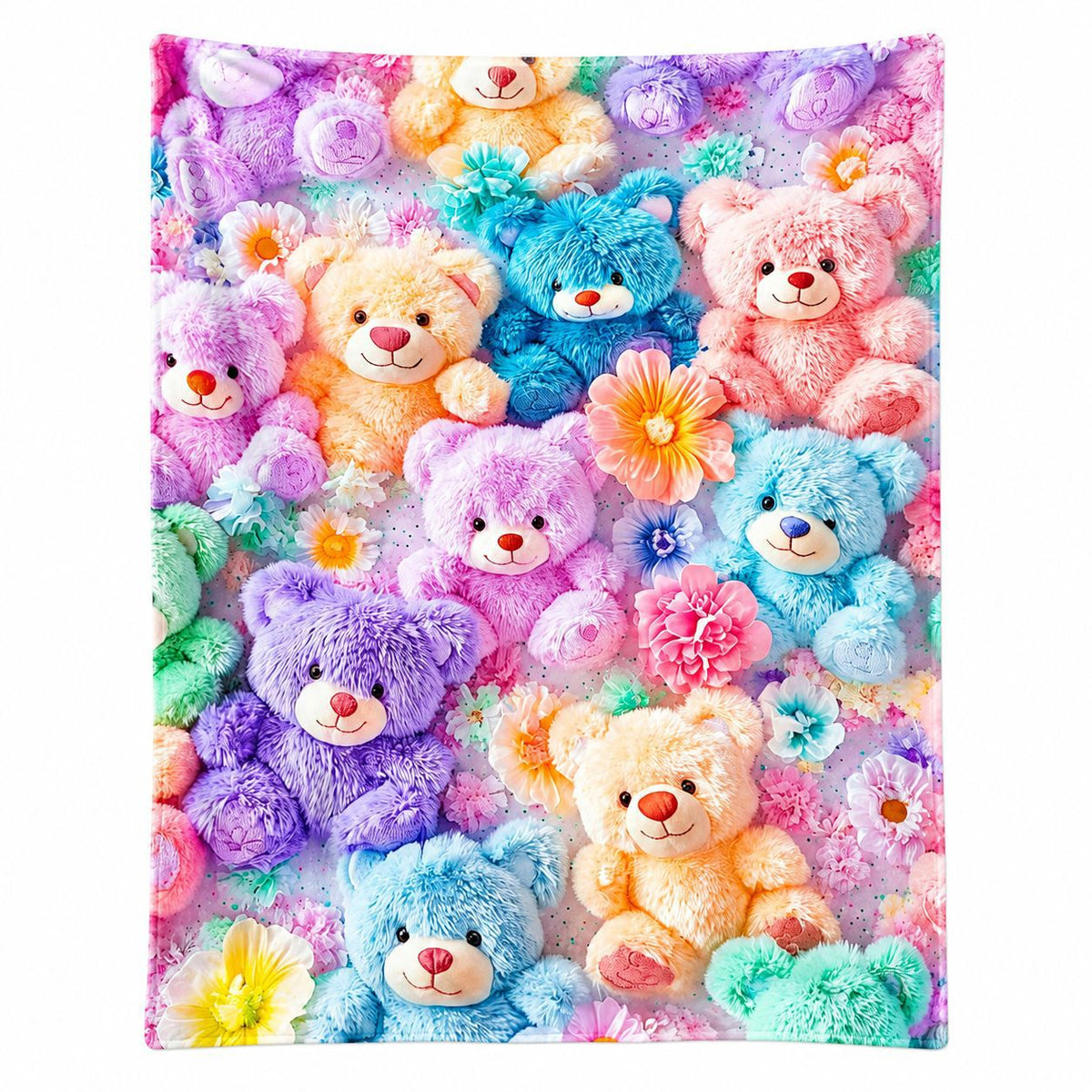 Women's Flannel Blanket Cartoon Sofa Throw Blanket