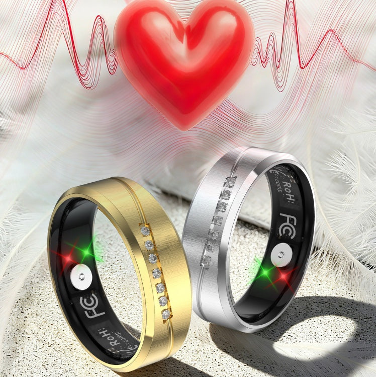 Hr05 Smart Ring Heart Rate, Blood Oxygen, And Sleep Monitoring Call Notifications Sedentary, Hydration, And Vibration Reminders A Tech-enabled Health Ring