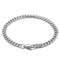 Fashionable Minimalist Stainless Steel Plain Chain Electroplated Bracelet
