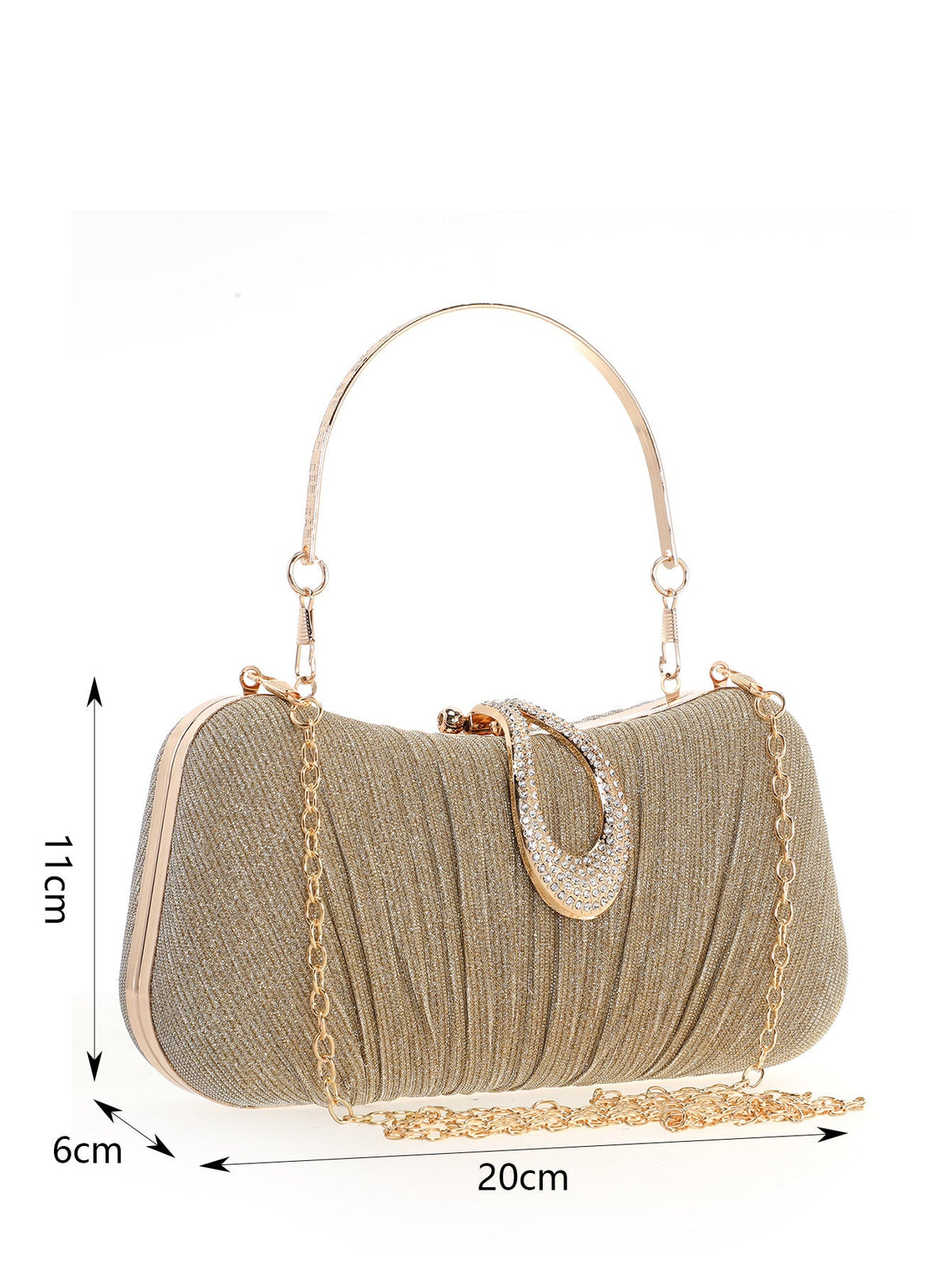 Women's Sparkling Evening Clutch Exquisite Premium Light Luxury Party Bag, Chic Banquet Purse & Handheld Purse For Formal Occasions